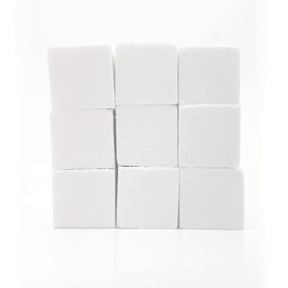 Nine shower steamers arranged in a 3x3 grid on a white background